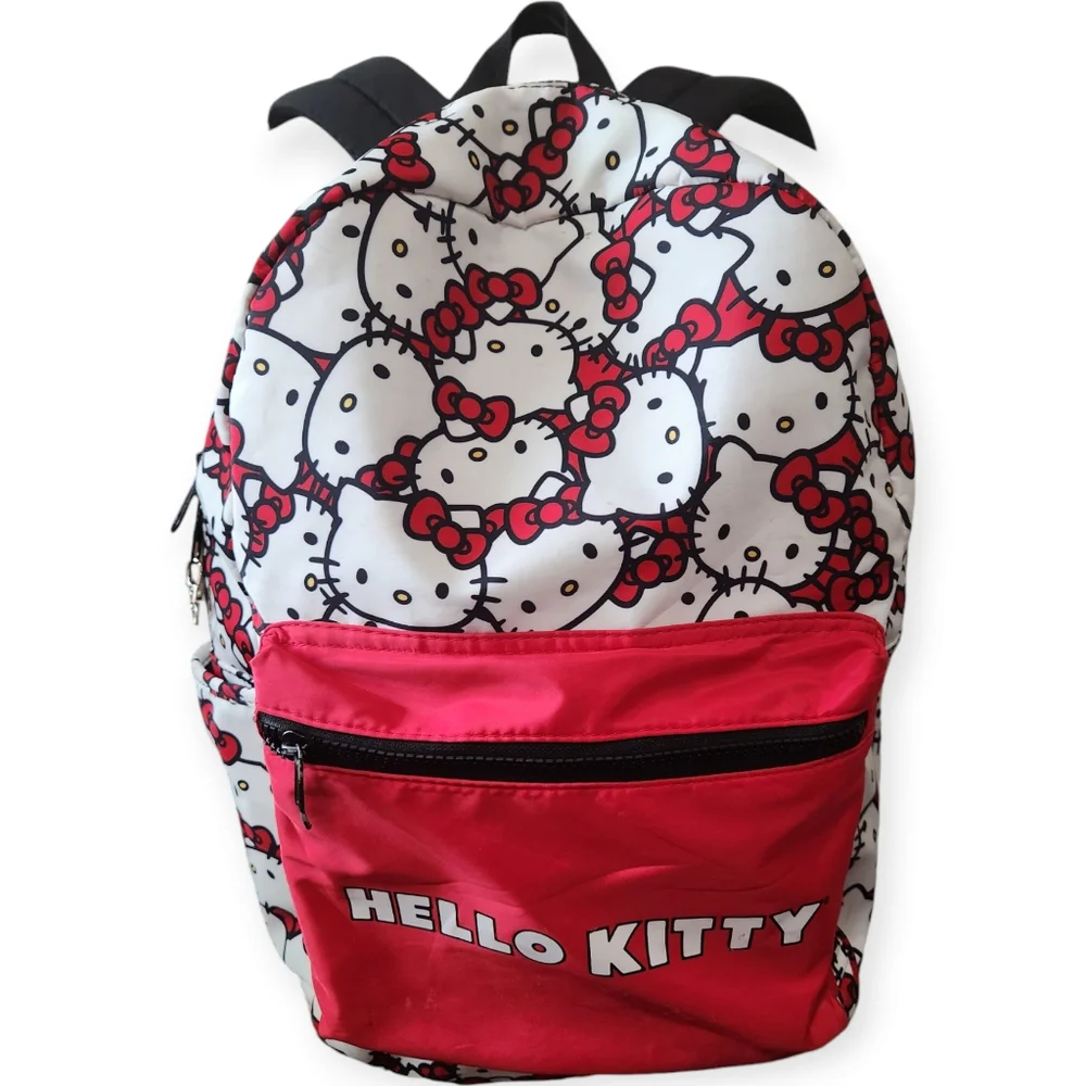 Hello Kitty Bioworld White All Over Print Multicolor 16
